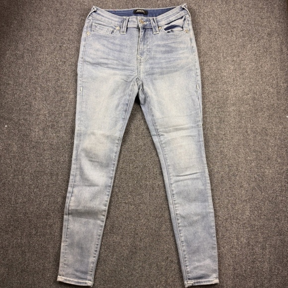 True Religion Jennie Curvy Mid Rise Super Skinny Jeans Denim Blue Size 27 - Picture 1 of 12
